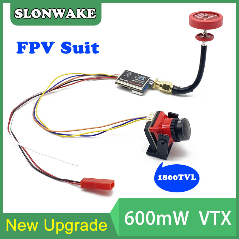 Drone Rc Toy - すぐに使える5.8G 48CH 600mWビデオ送信機とCmos 1800TVLミニFPVカメラ2.1mmレンズ調整可能 RC FPVレーシングドローン用