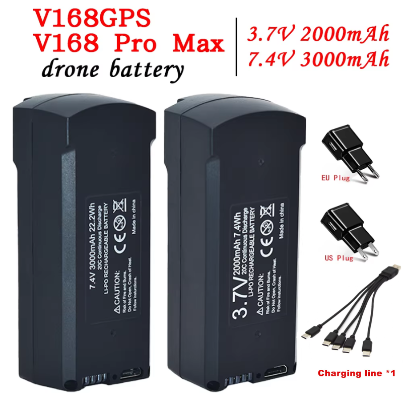 Drone Rc Leading - GPS V198 7.4V 3000mAh バッテリー RC