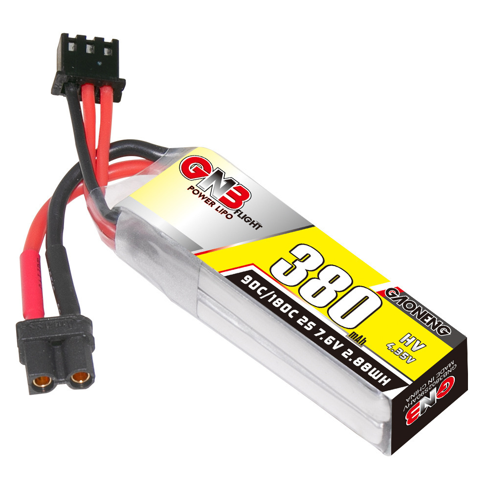 GNB 2S 7.6V 380mAh 90C/180C リポ - Drone Rc Leading のレビューと価格